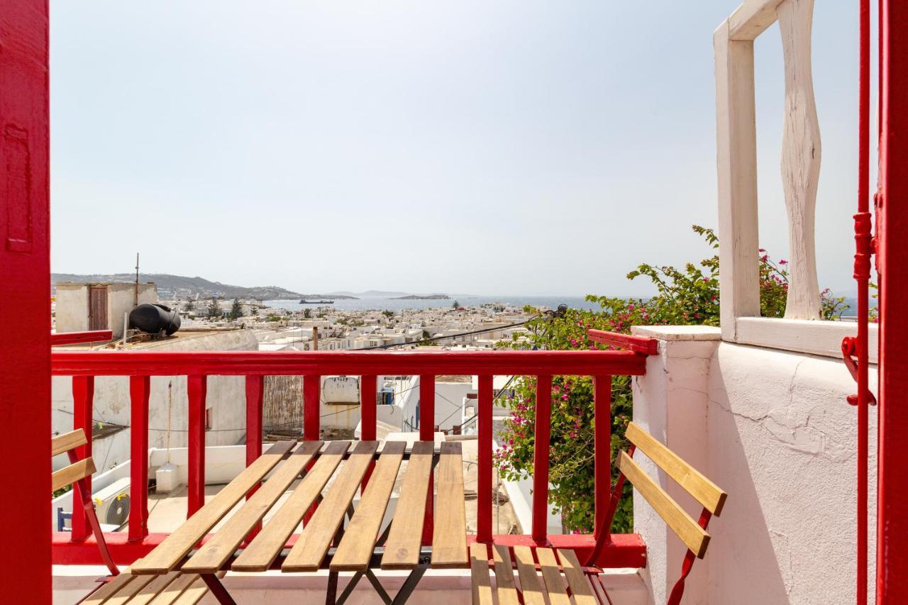 Elenitas Town House With Balcony And Sea View Apartment Mykonos Town Bagian luar foto